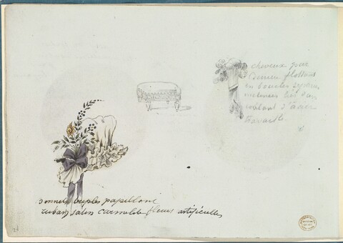 Vintage French Fashion Accessory Sketches