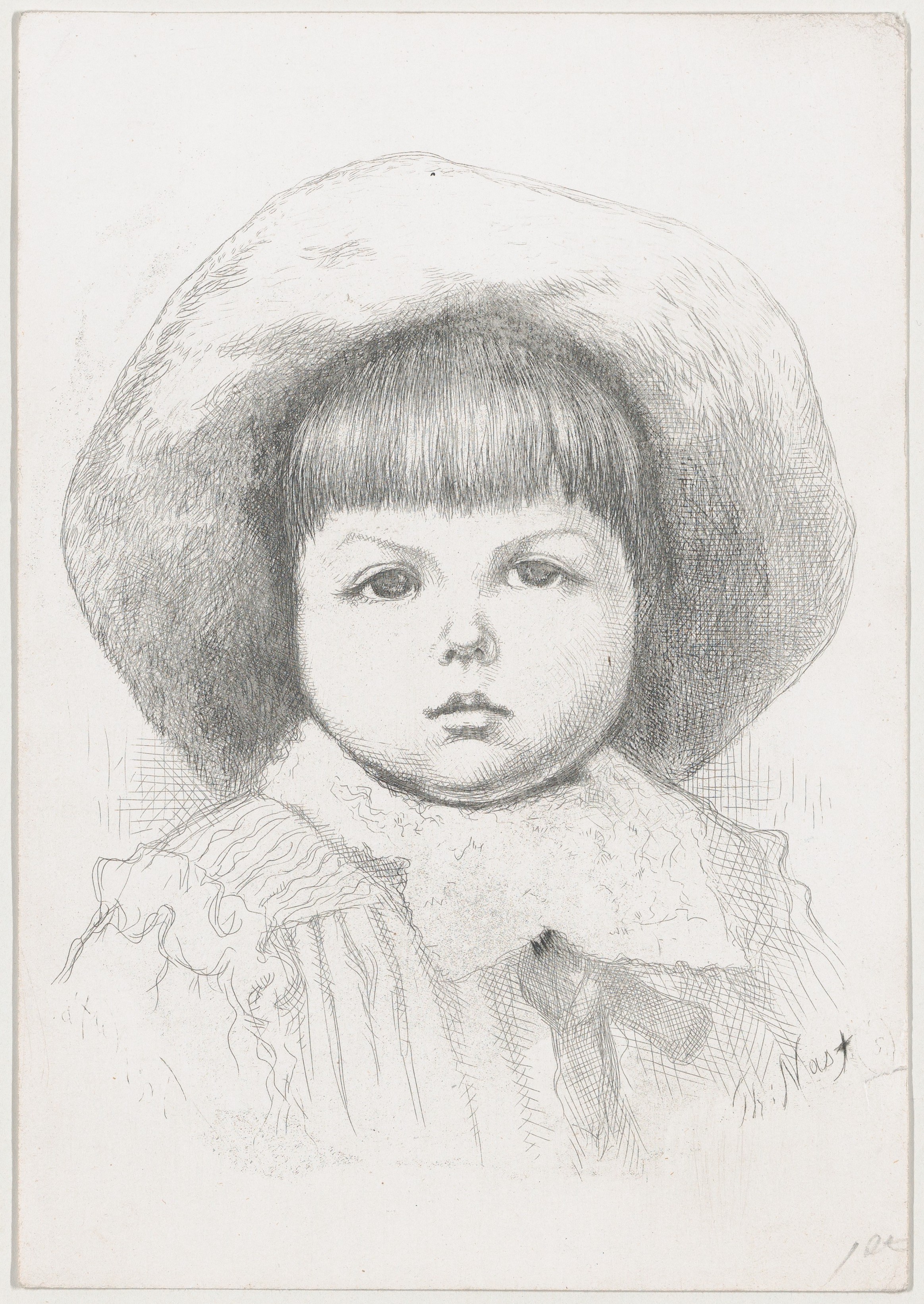 Portrait Sketch of a Young Child