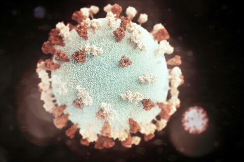 3D Rendered Coronavirus Particle