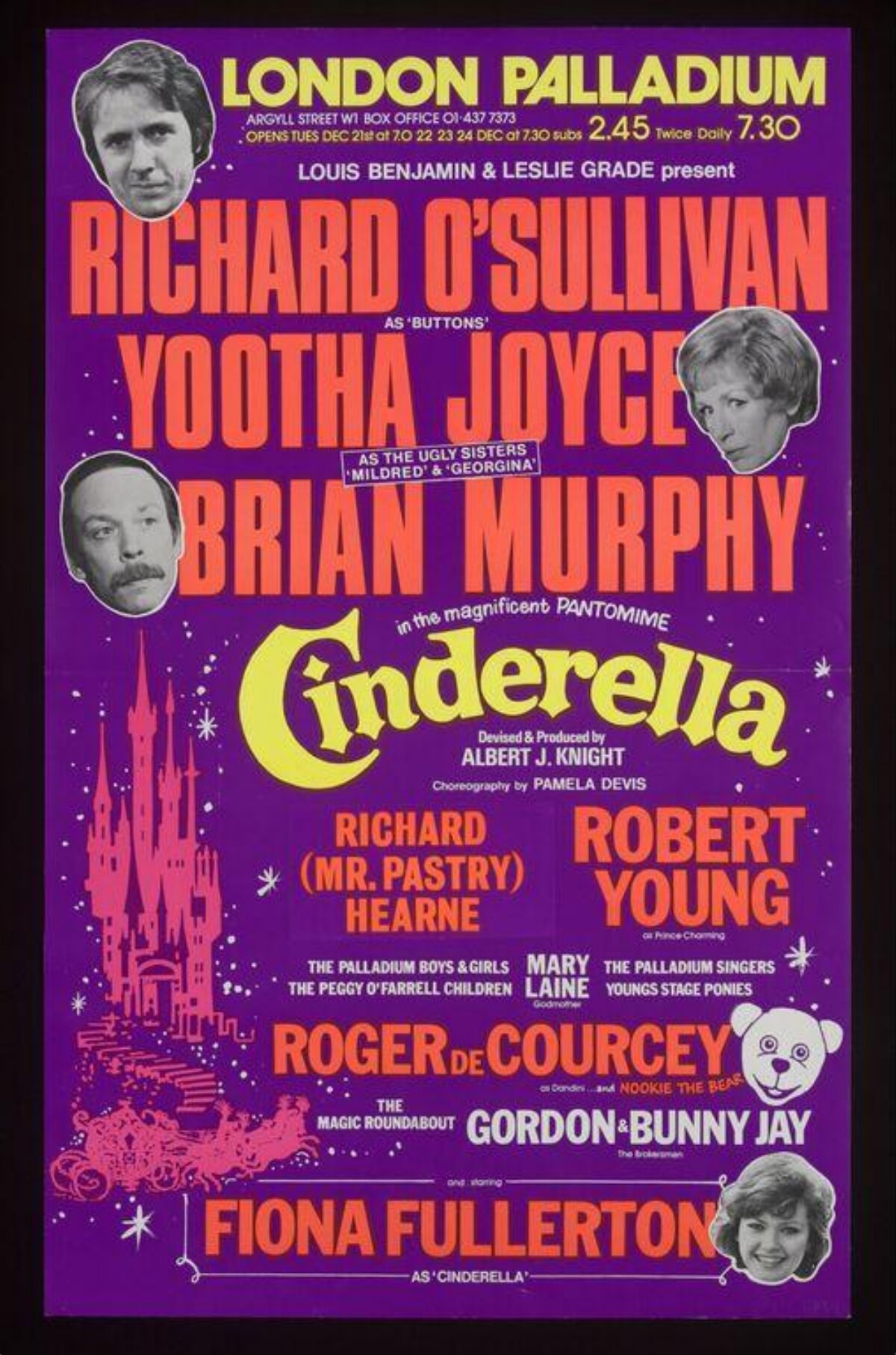 Cinderella Pantomime London Palladium Poster
