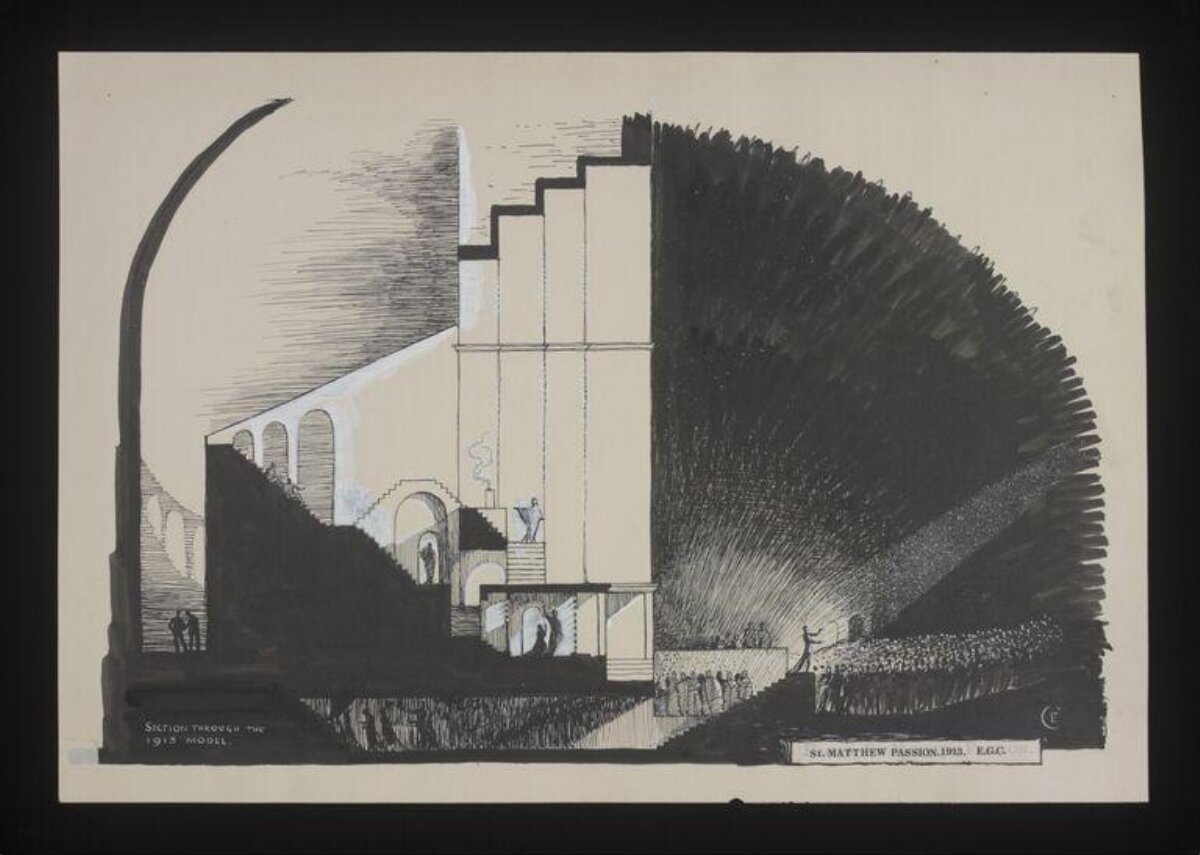 1913 St Matthew Passion Architectural Drawing