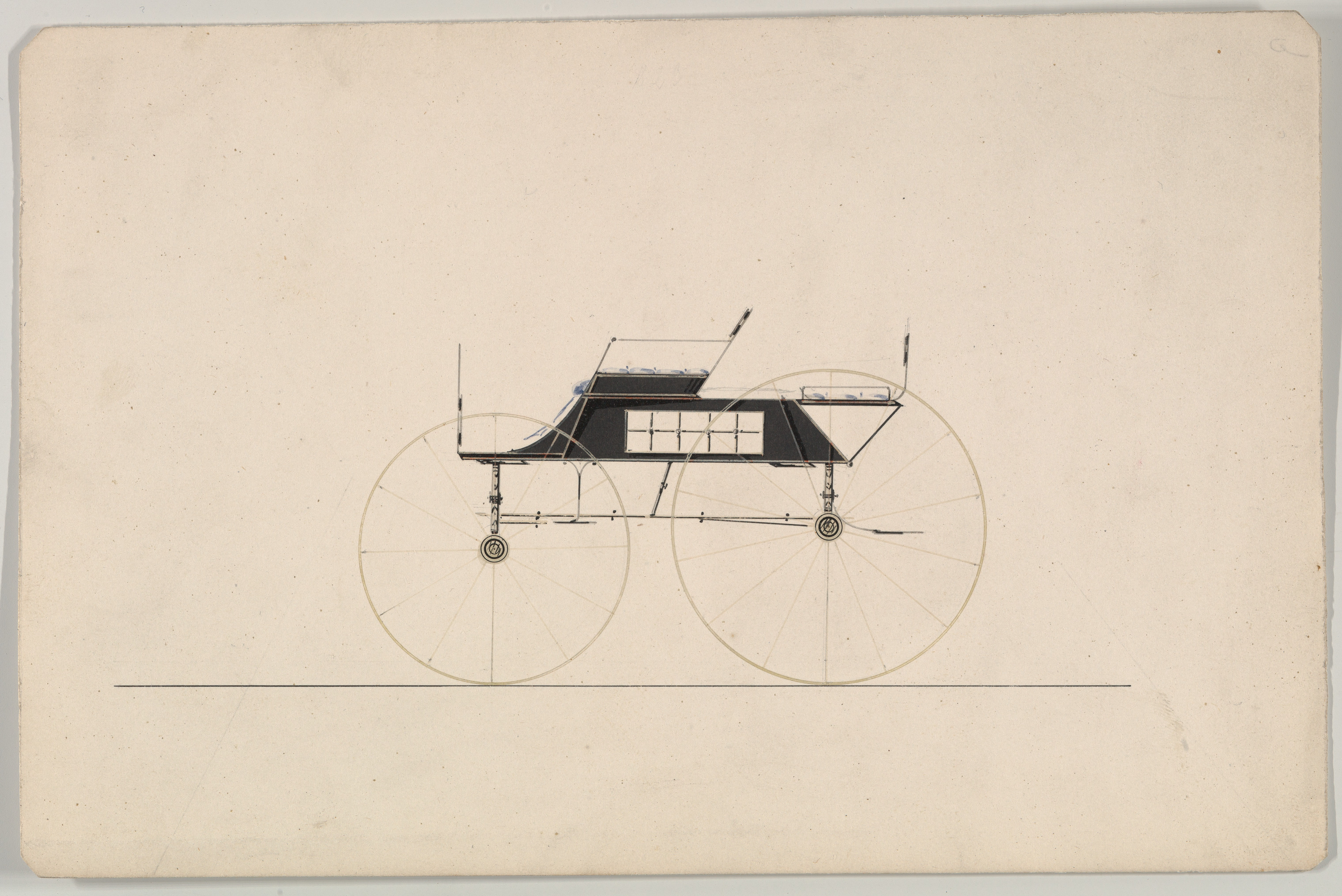 Design Drawing of Vintage Carriage