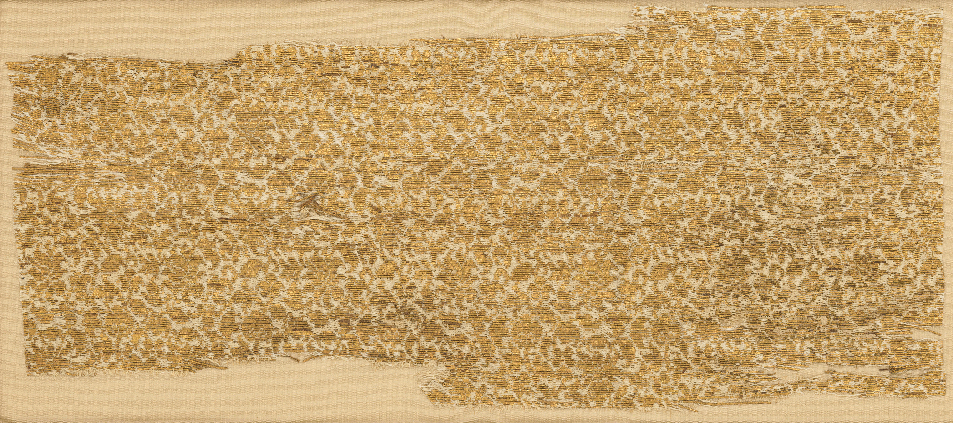 Ancient Gold Woven Textile Fragment