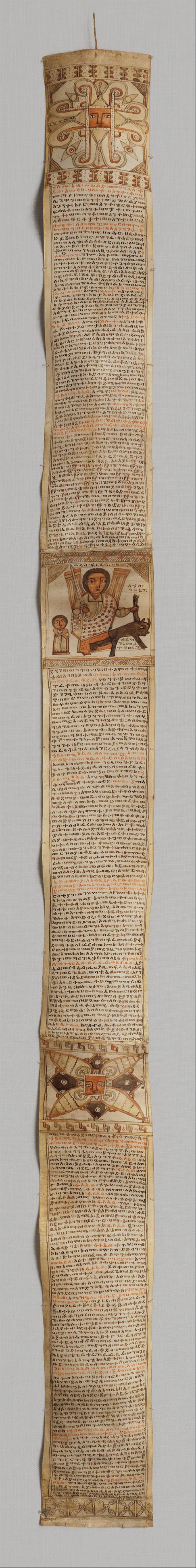 Ancient Illustrated Manuscript Scroll