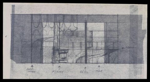 Hand-drawn Architectural Section Sketch