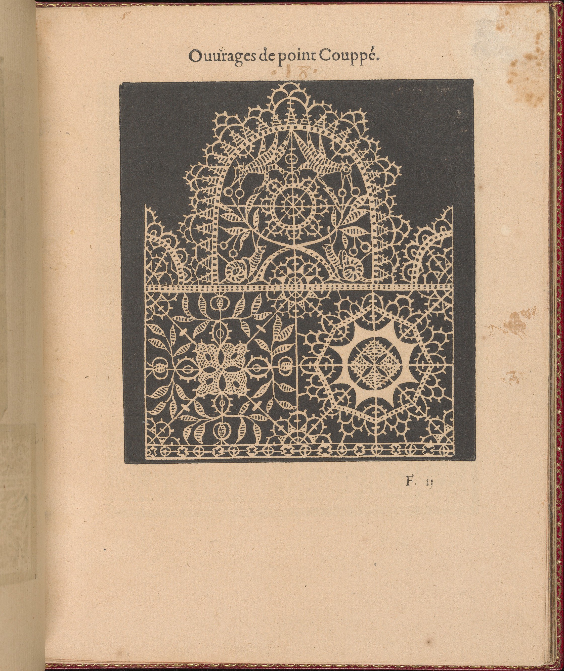 Vintage Cutwork Lace Pattern Page