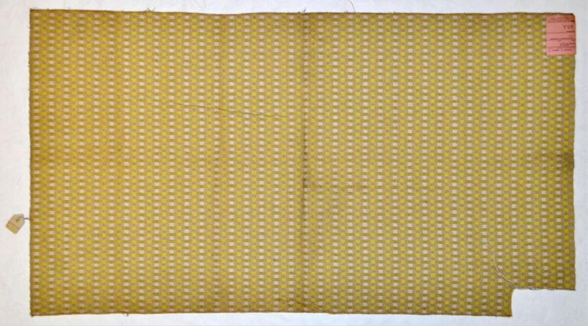 Vintage Checkered Textile Sample