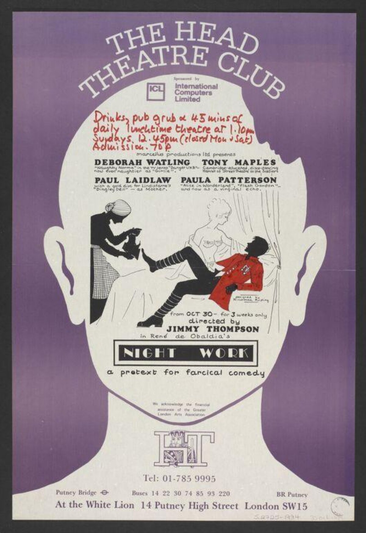 Vintage Night Work Theatre Poster