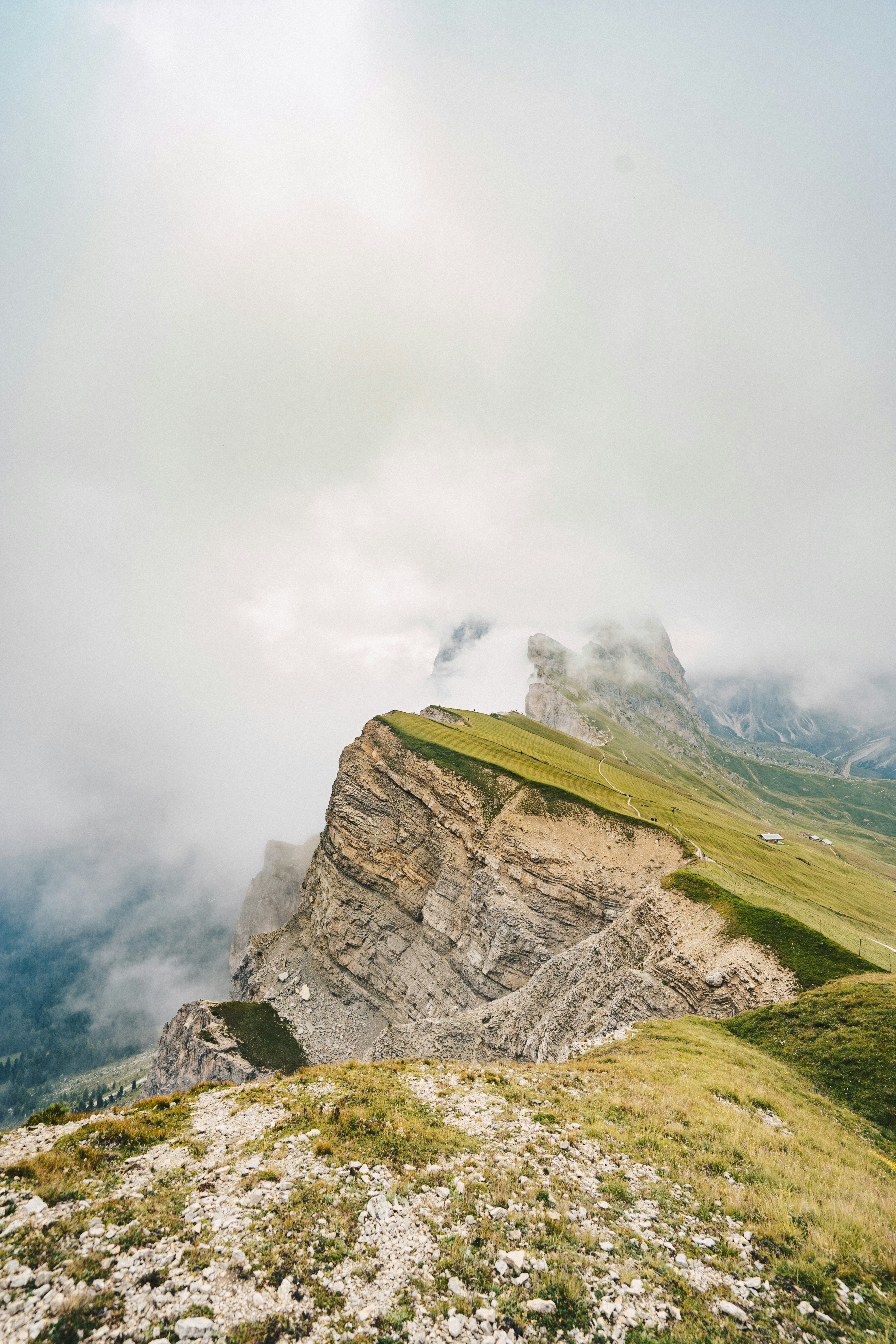 Misty Mountain Ridge Landscape