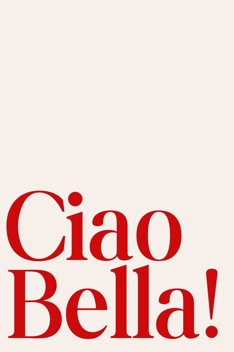 Ciao Bella Minimal Typography Art