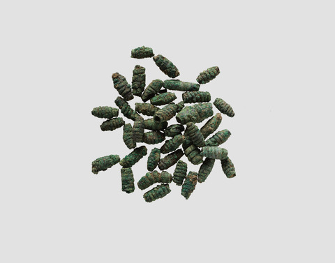 Group of Corroded Bronze Beads