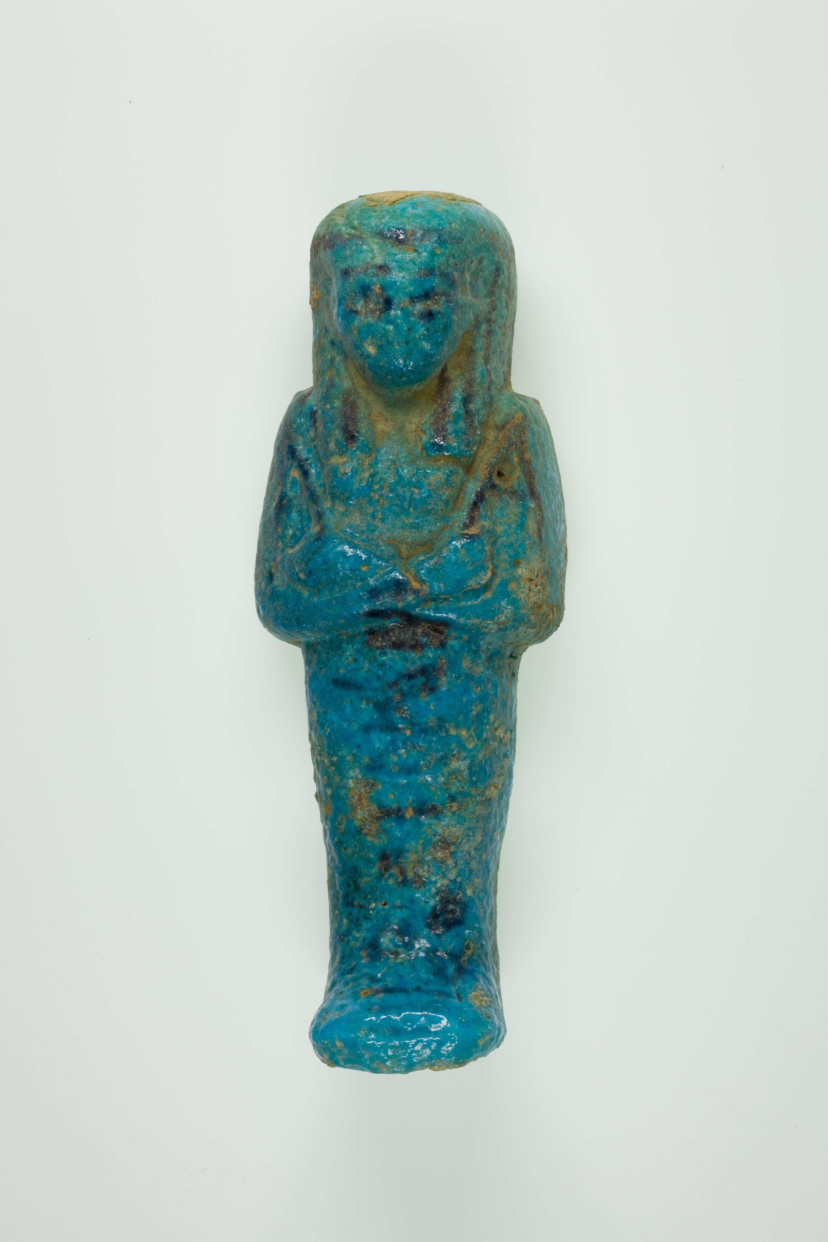 Ancient Egyptian Blue Shabti Figurine