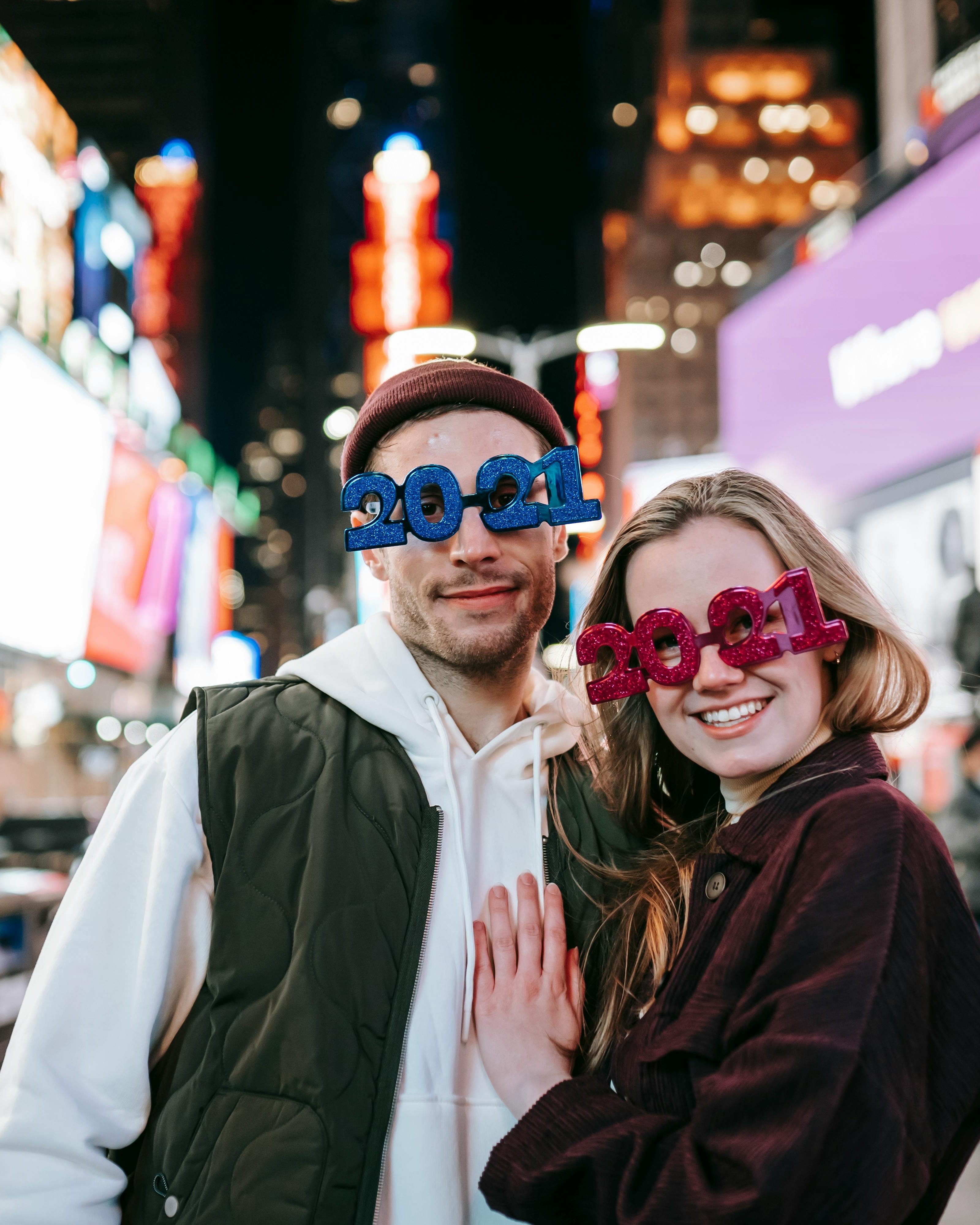 Couple Celebrating 2021 New Year