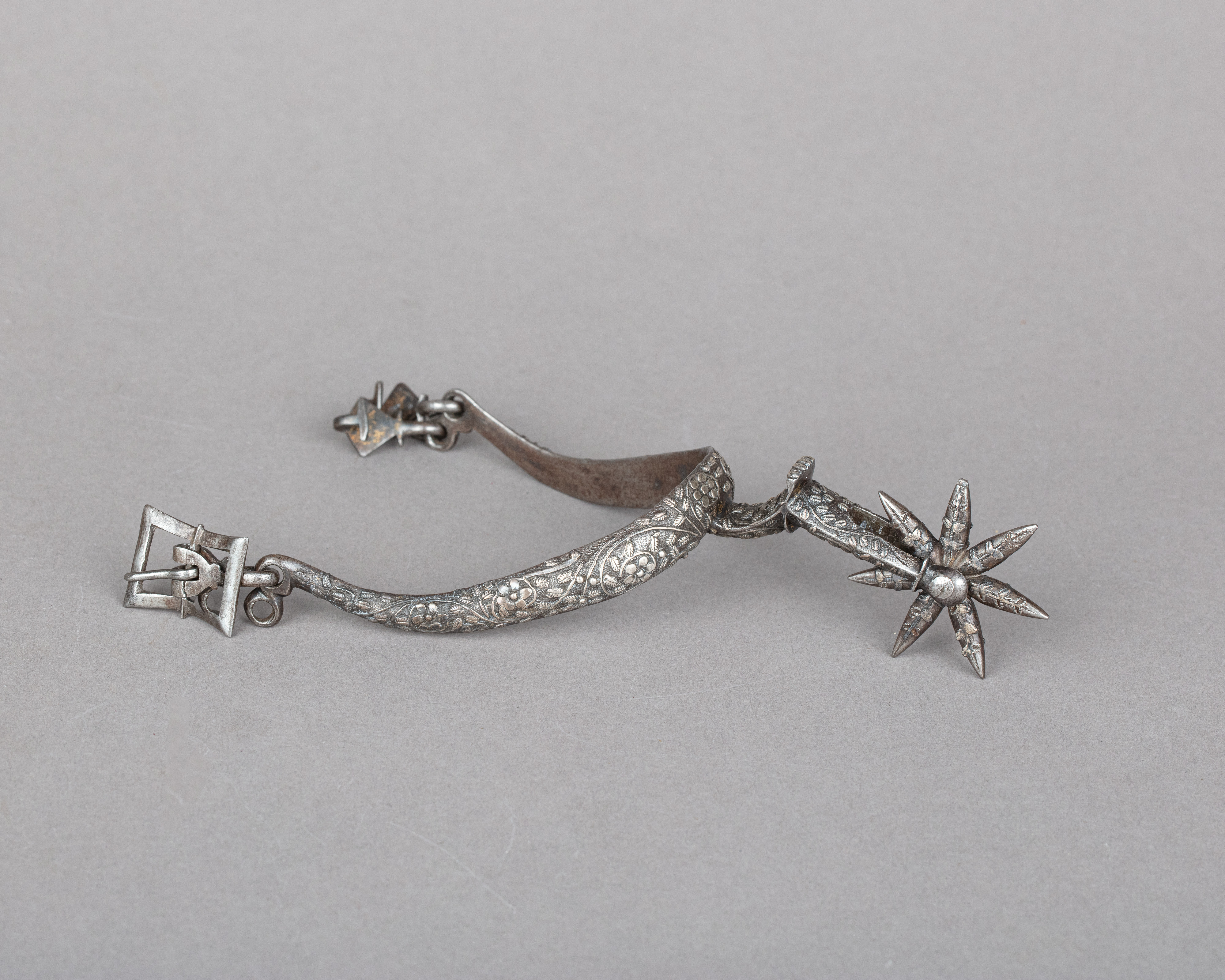 Engraved Antique Metal Spur