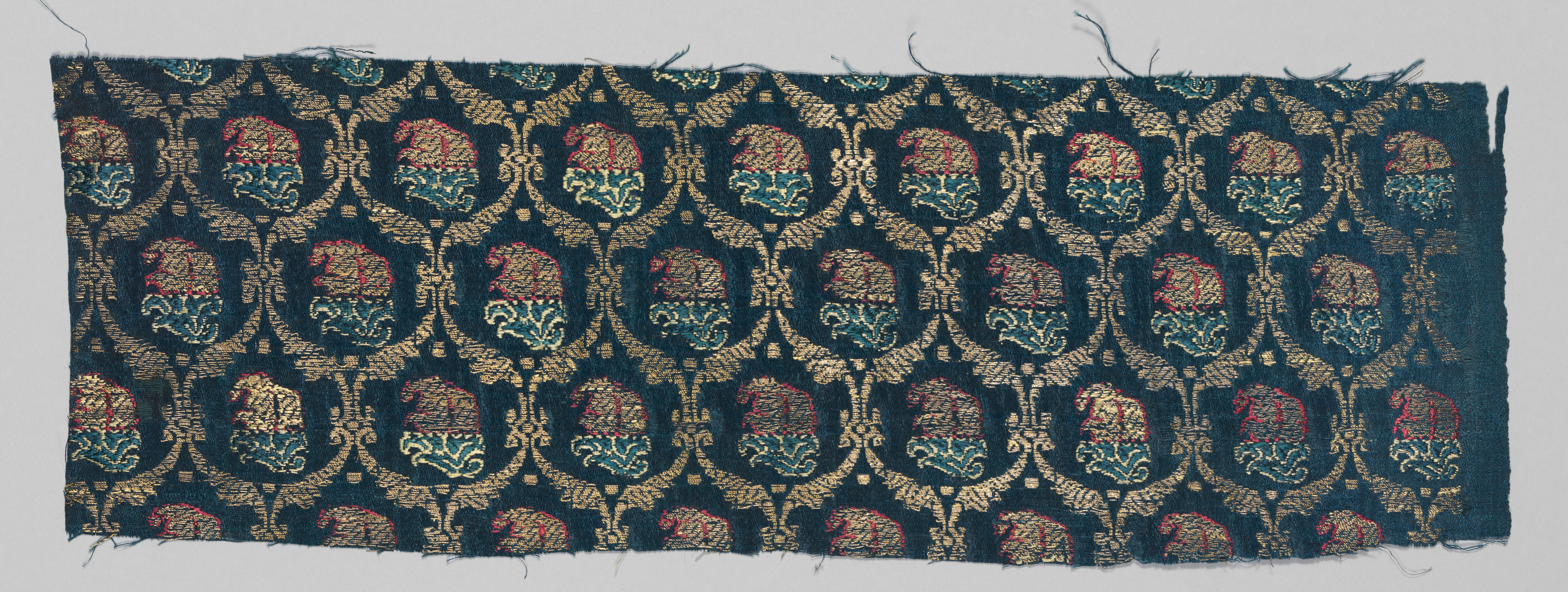 Ancient Animal Pattern Brocade Fragment