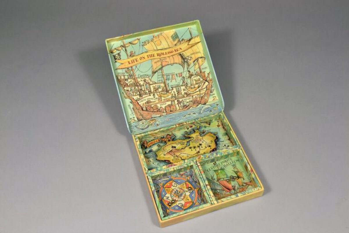 Open Pirate Themed Illustrated Box