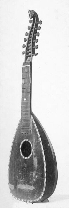Antique Lute Side View