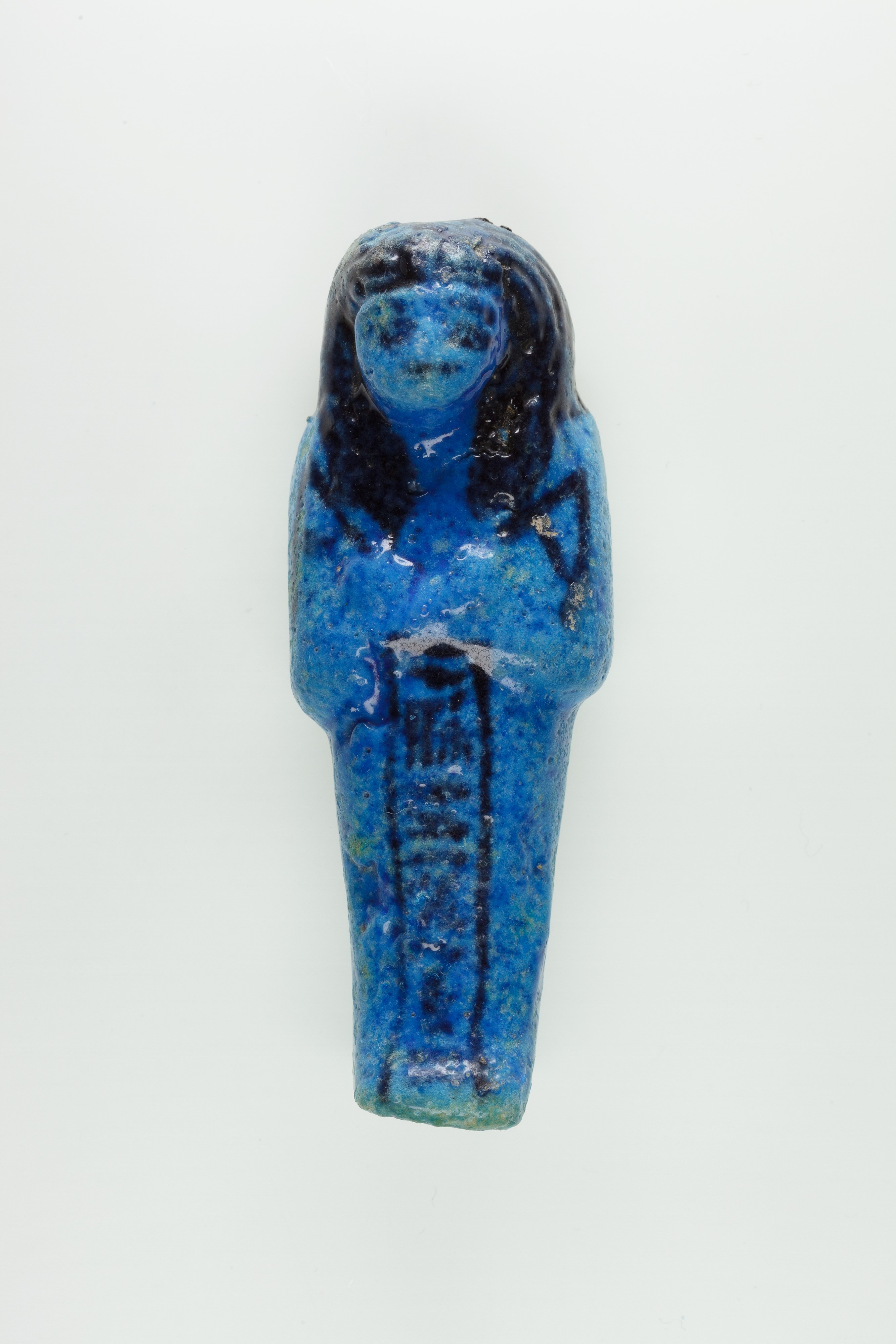 Ancient Egyptian Blue Shabti Figurine