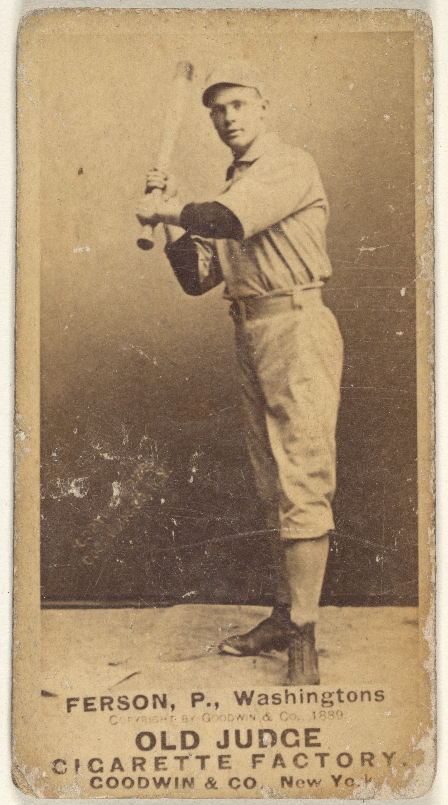 1889 Old Judge Baseball Cigarette Card