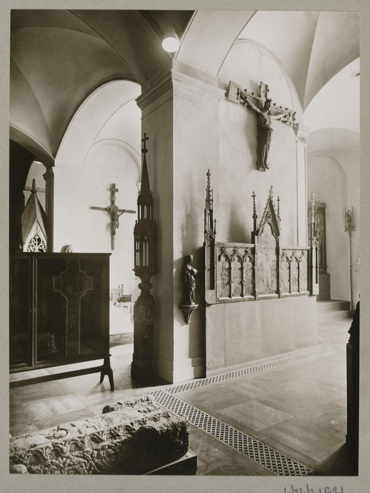 Medieval Religious Artifacts Museum Display