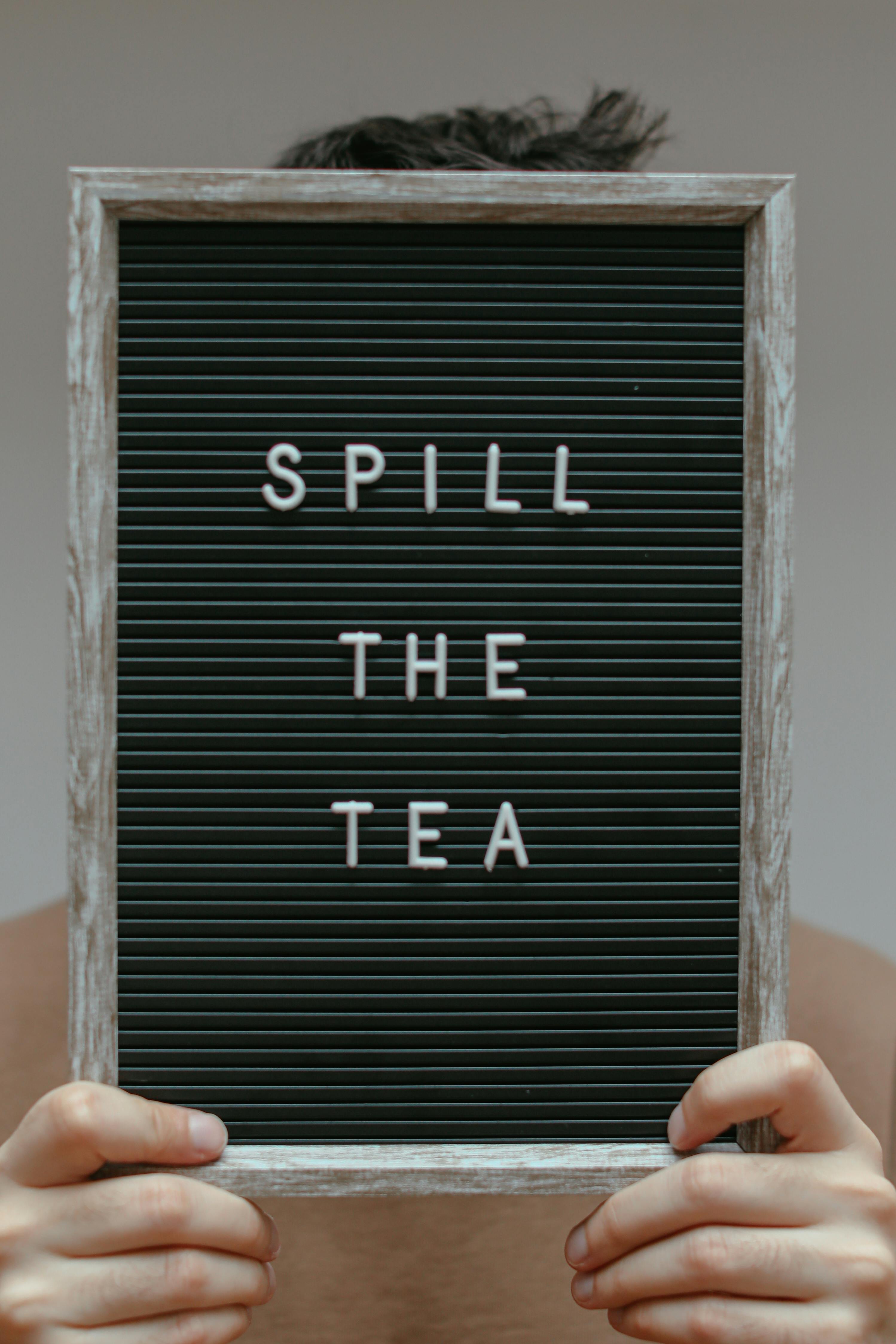 Spill The Tea Letter Board