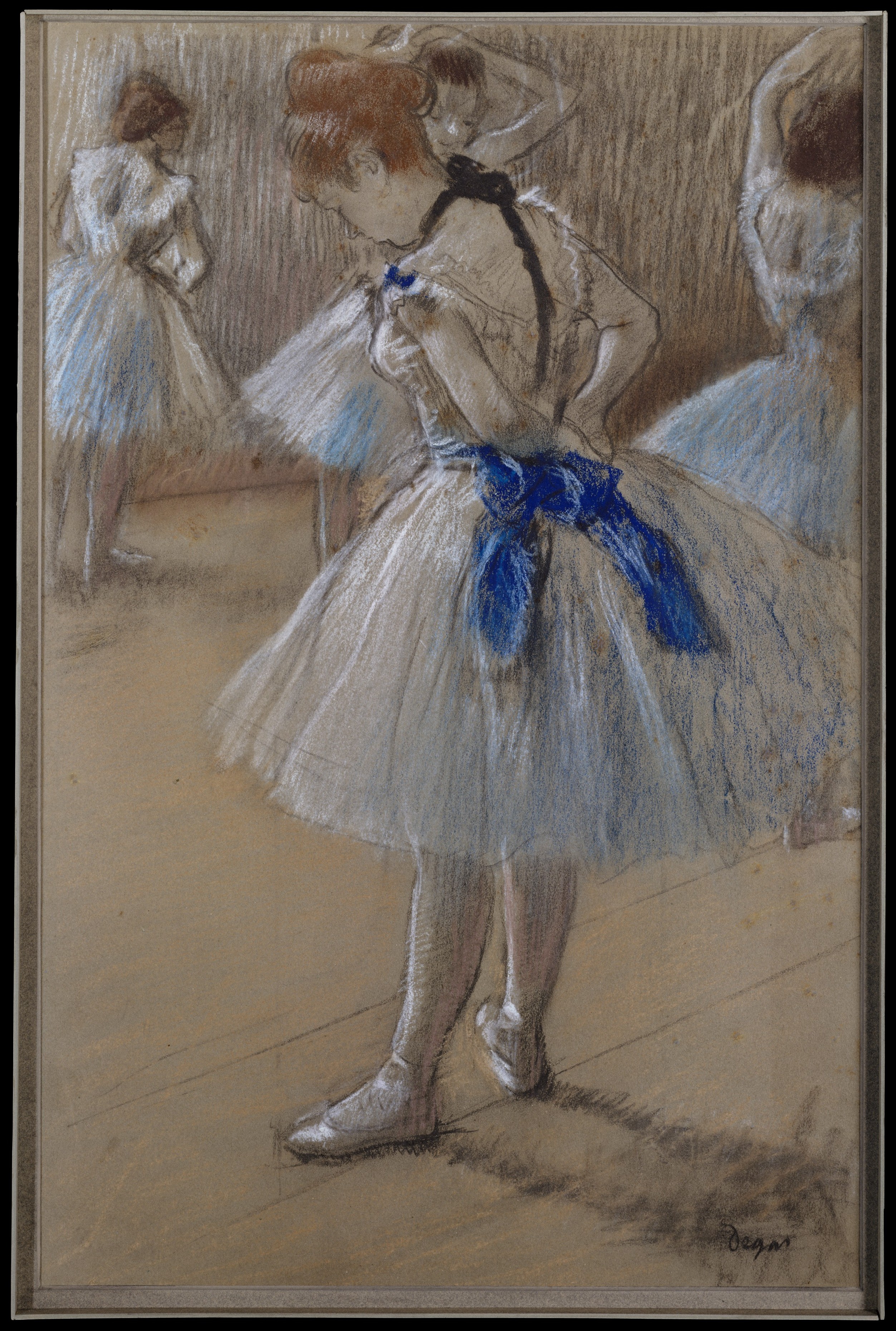 Ballerina with Blue Bow