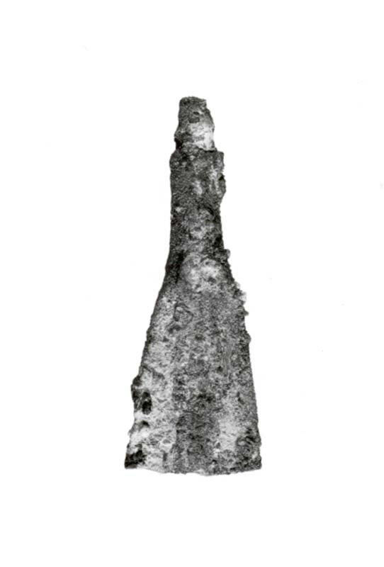 Corroded Iron Wedge Artifact