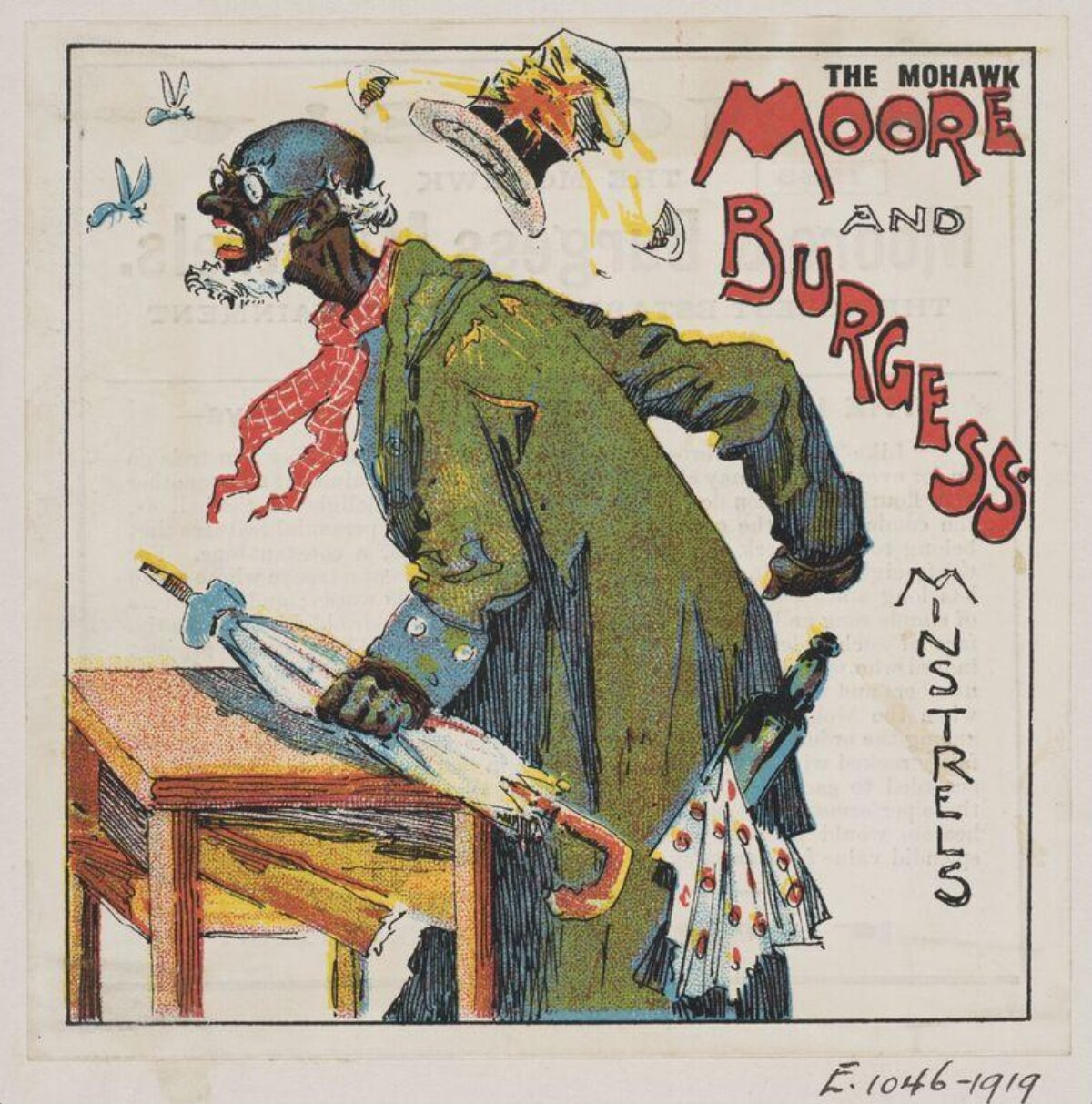 Moore and Burgess Minstrels Advertisement