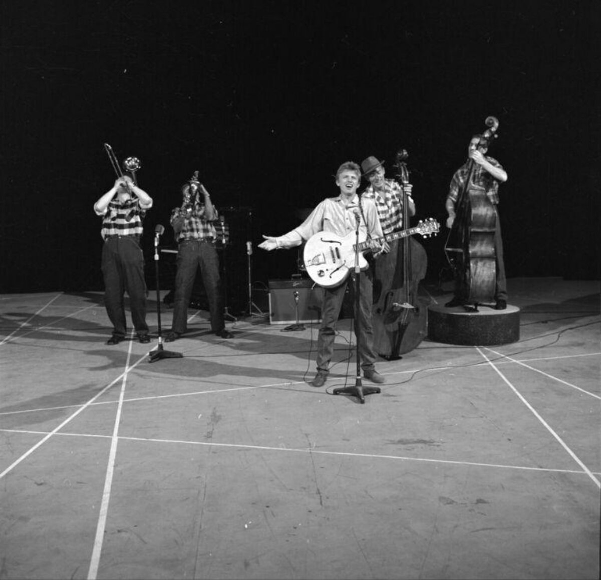Live Band Performance on Stage