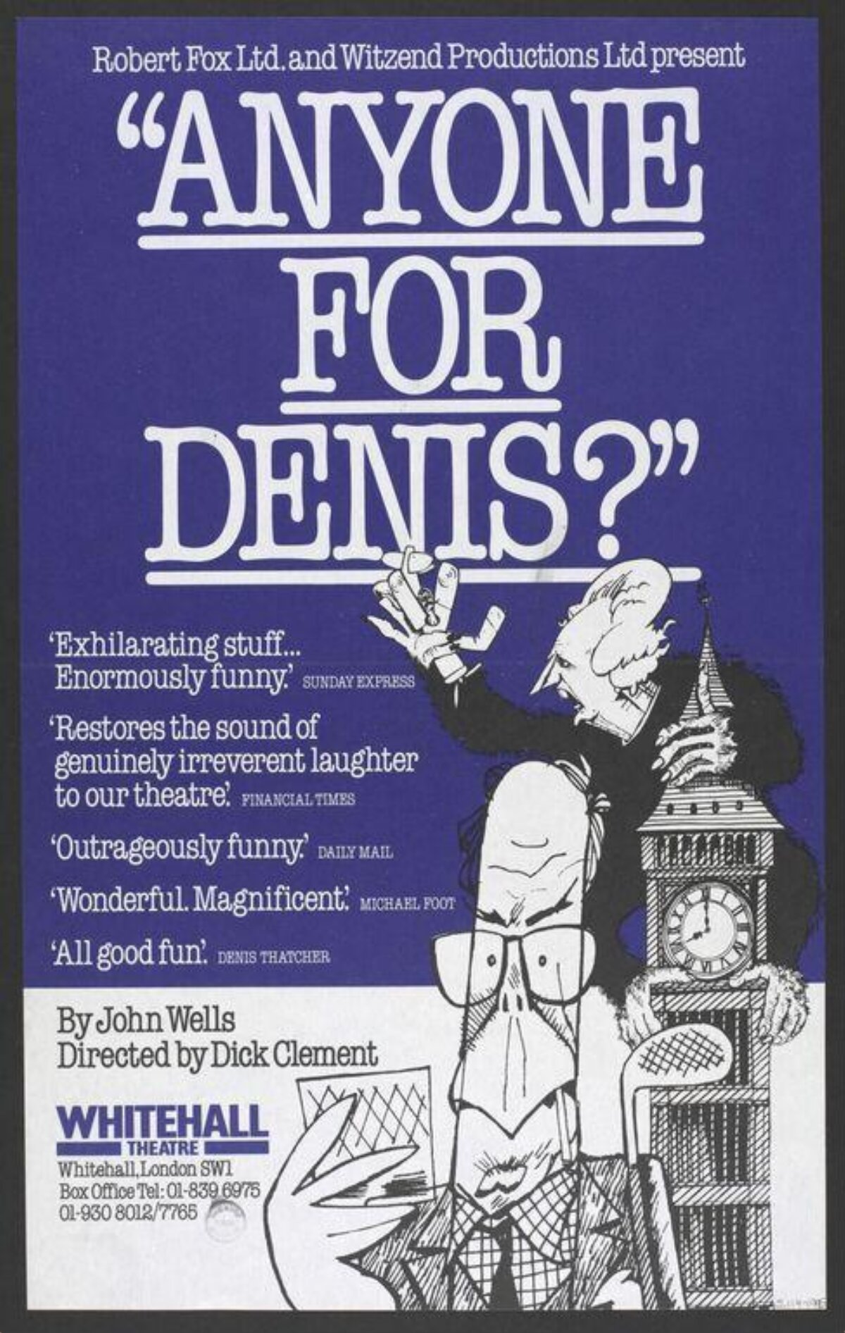 Anyone For Denis Theatre Poster