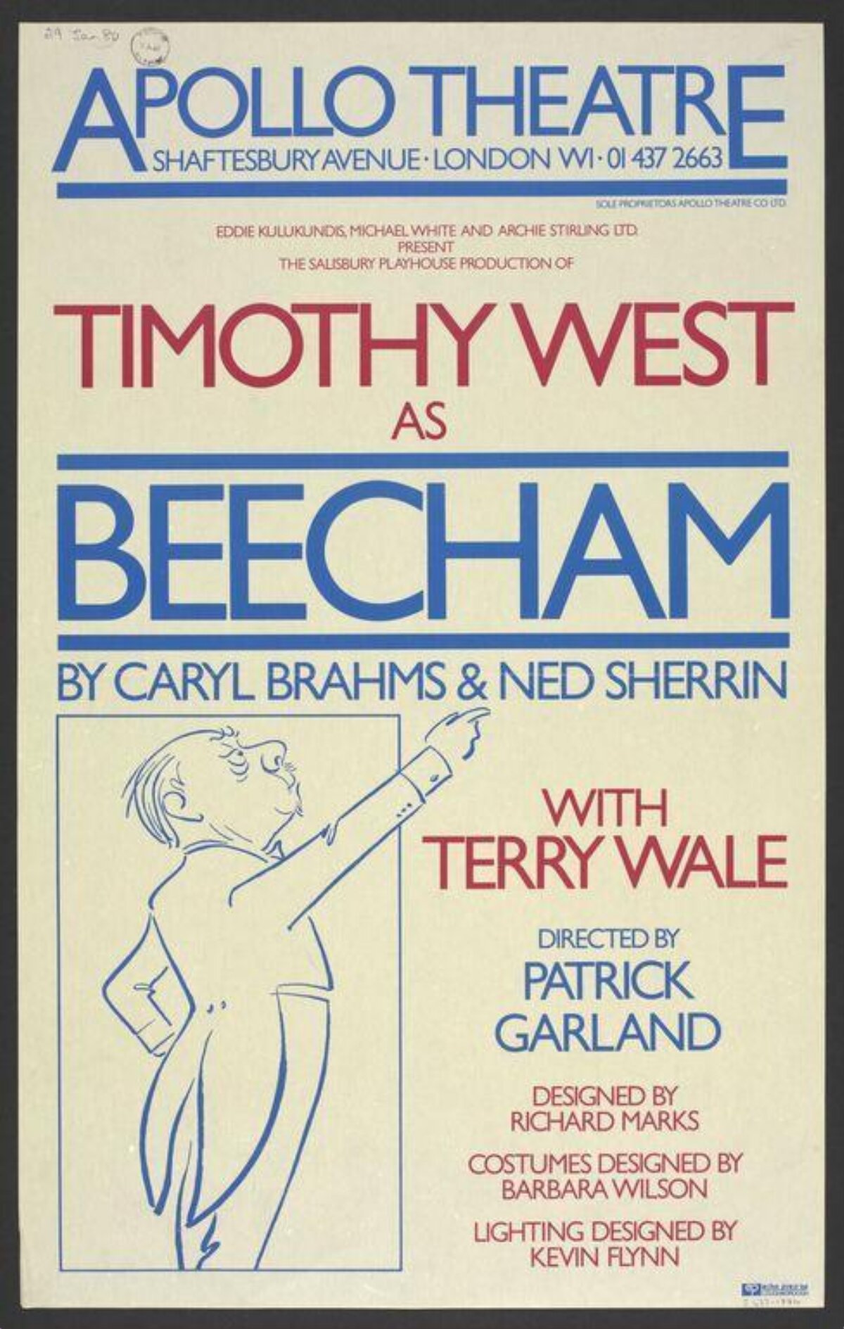 Apollo Theatre Beecham Play Poster