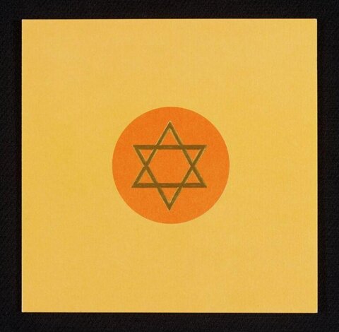 Star of David on Yellow Card
