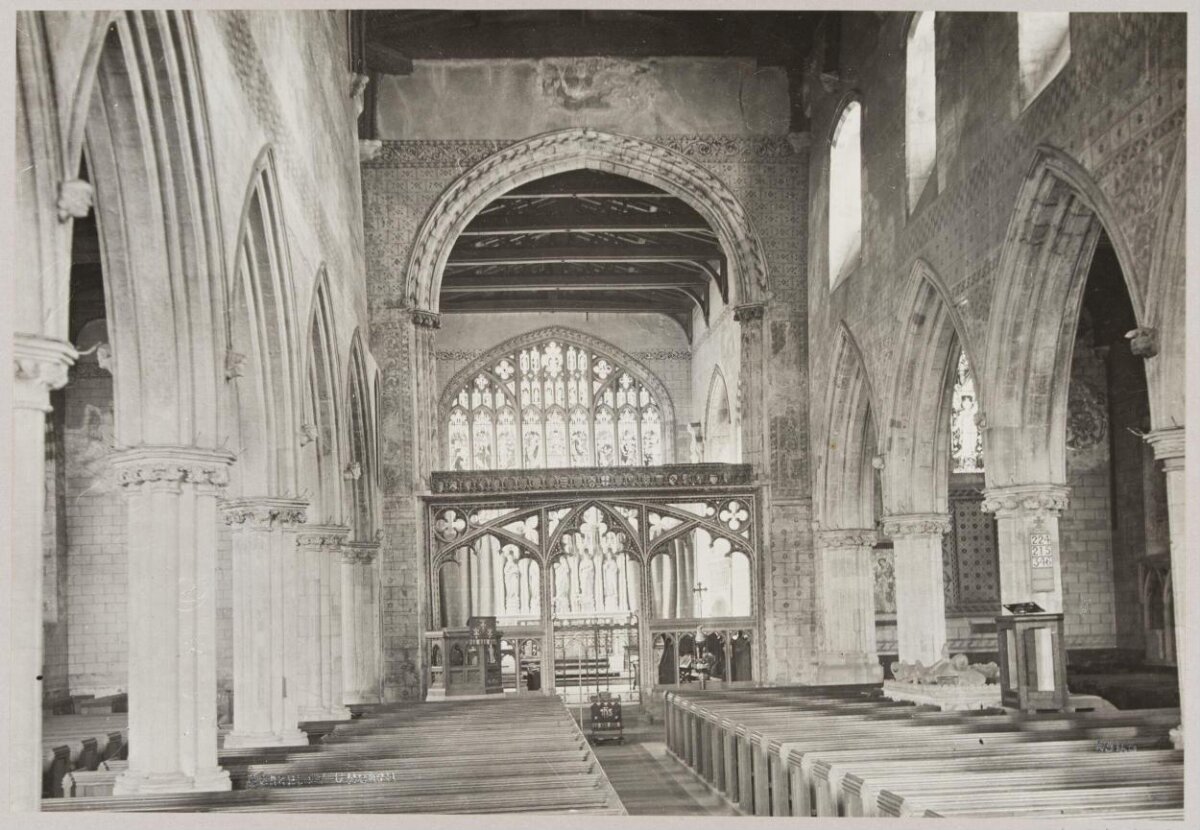 Gothic Church Interior View
