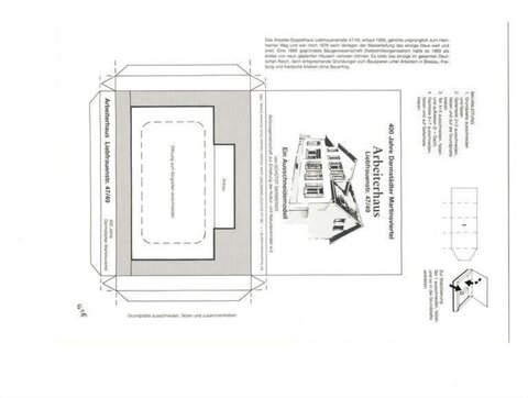 Worker House Paper Model Template