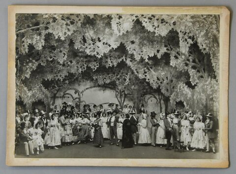 Vintage Theater Stage Performance Photo