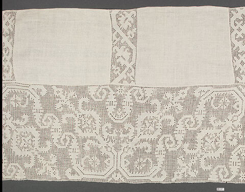 Antique White Cutwork Lace Textile