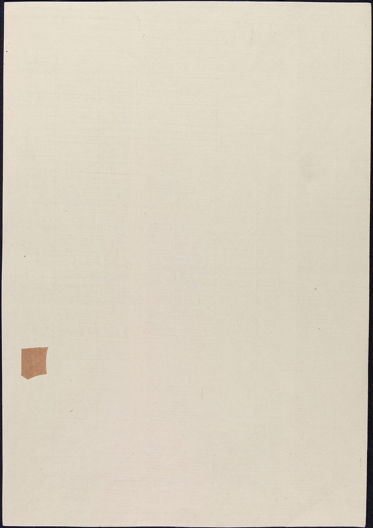 Blank Aged Paper With Small Stain