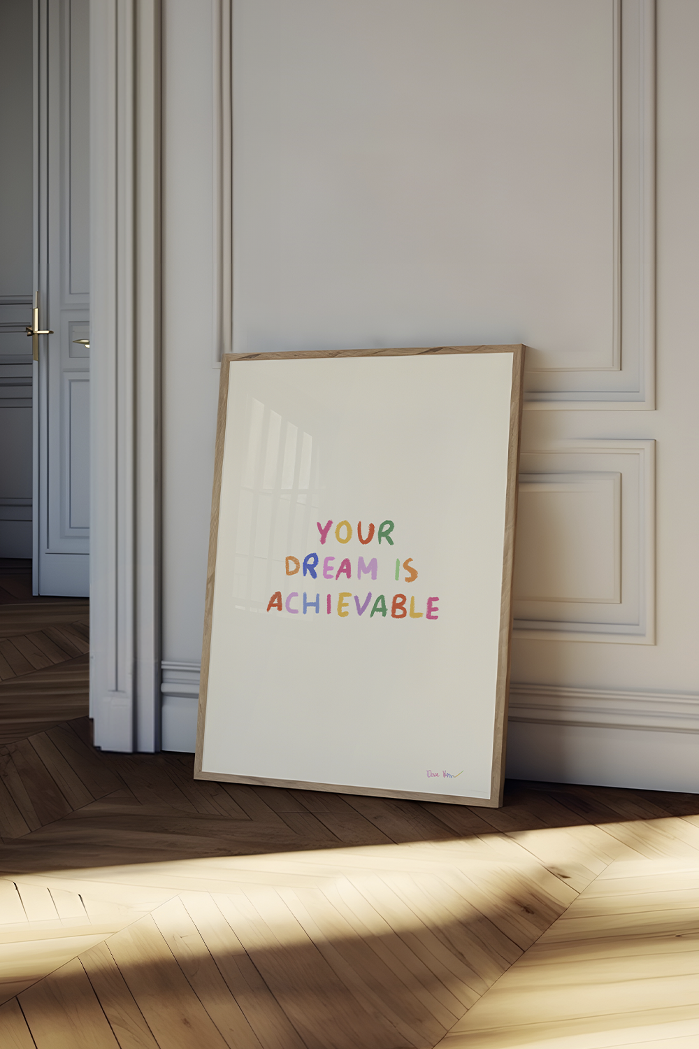 Framed 'Your Dream Is Achievable' Print