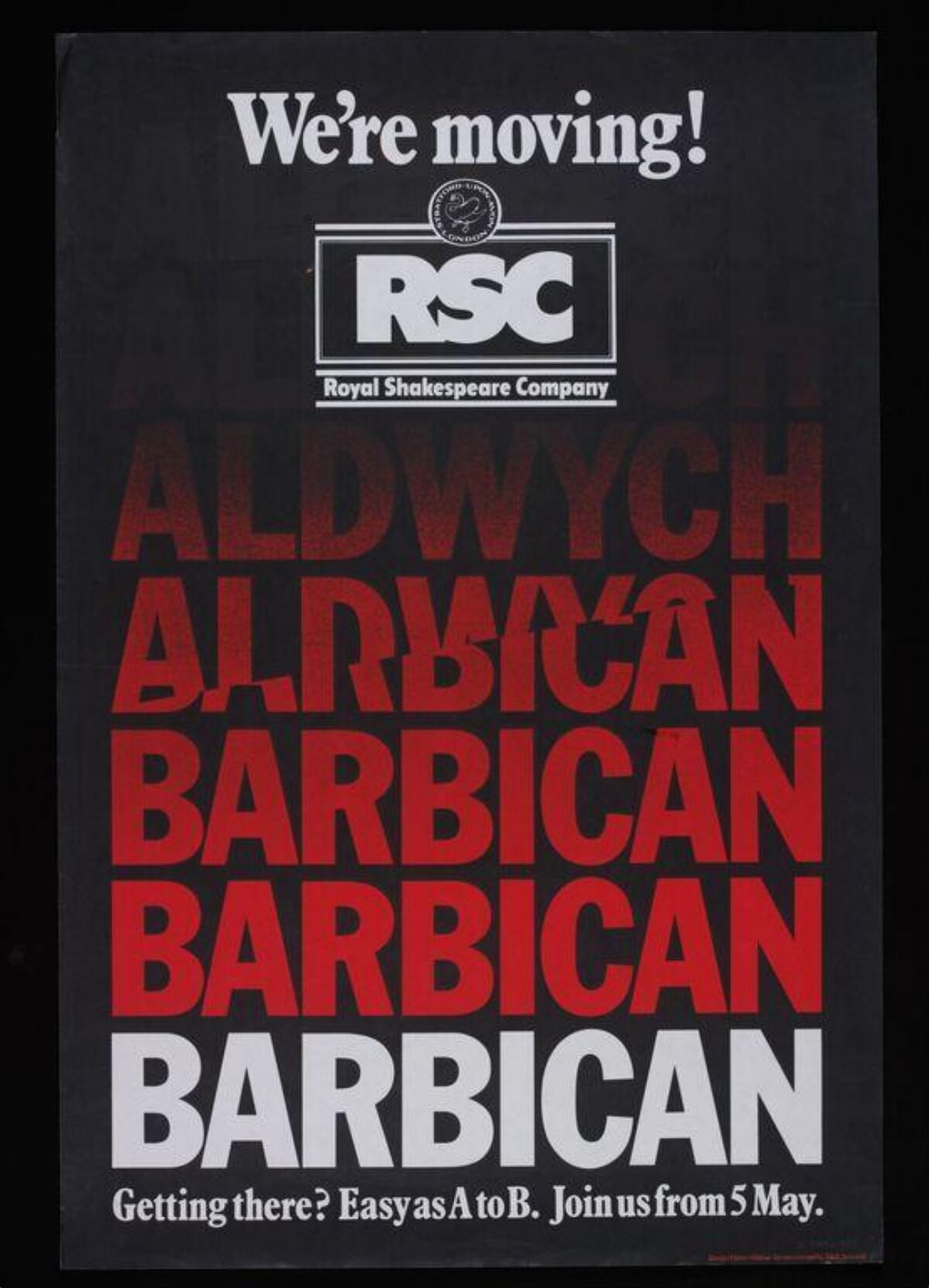 RSC Relocation Announcement Poster