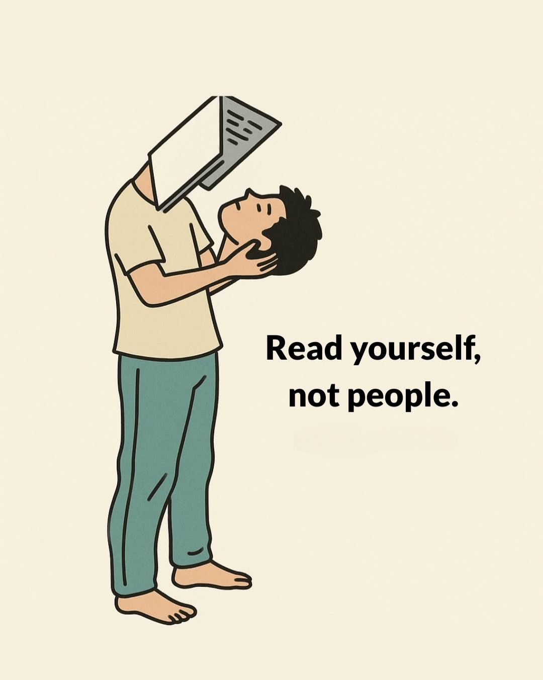 Read Yourself Not People Illustration