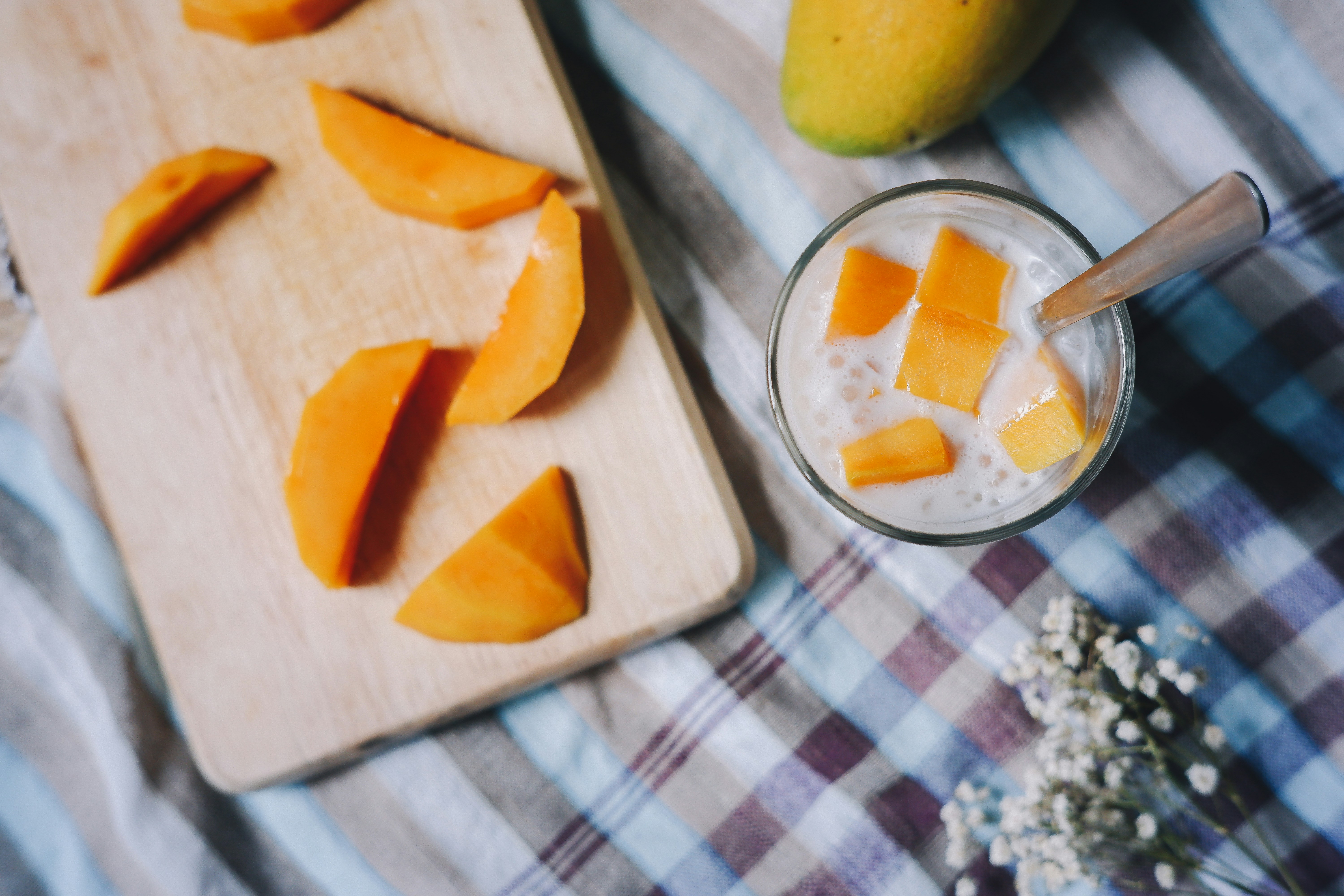 Fresh Homemade Mango Dessert