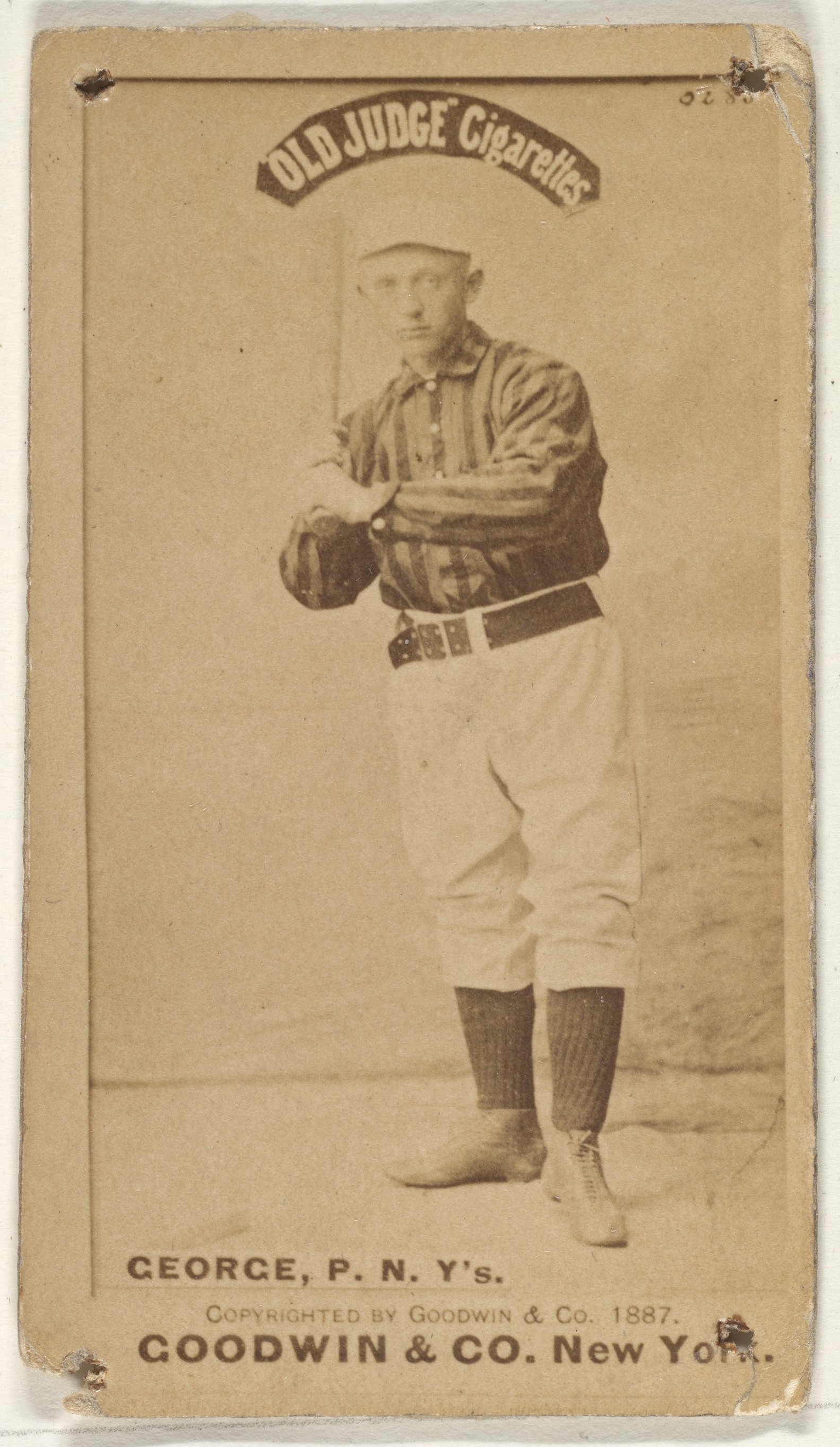 1887 Old Judge Baseball Cigarette Card