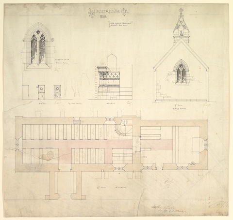 1859 Church Architectural Drawing