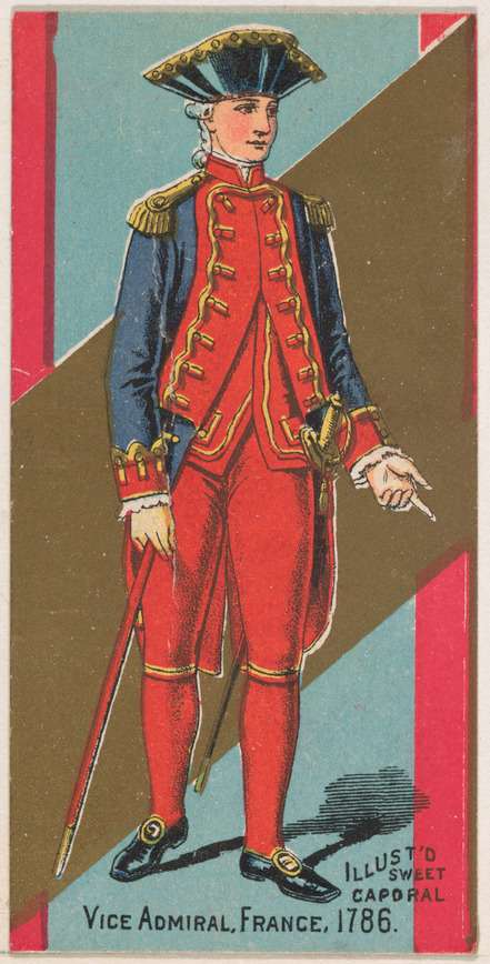 1786 French Vice Admiral Uniform Illustration