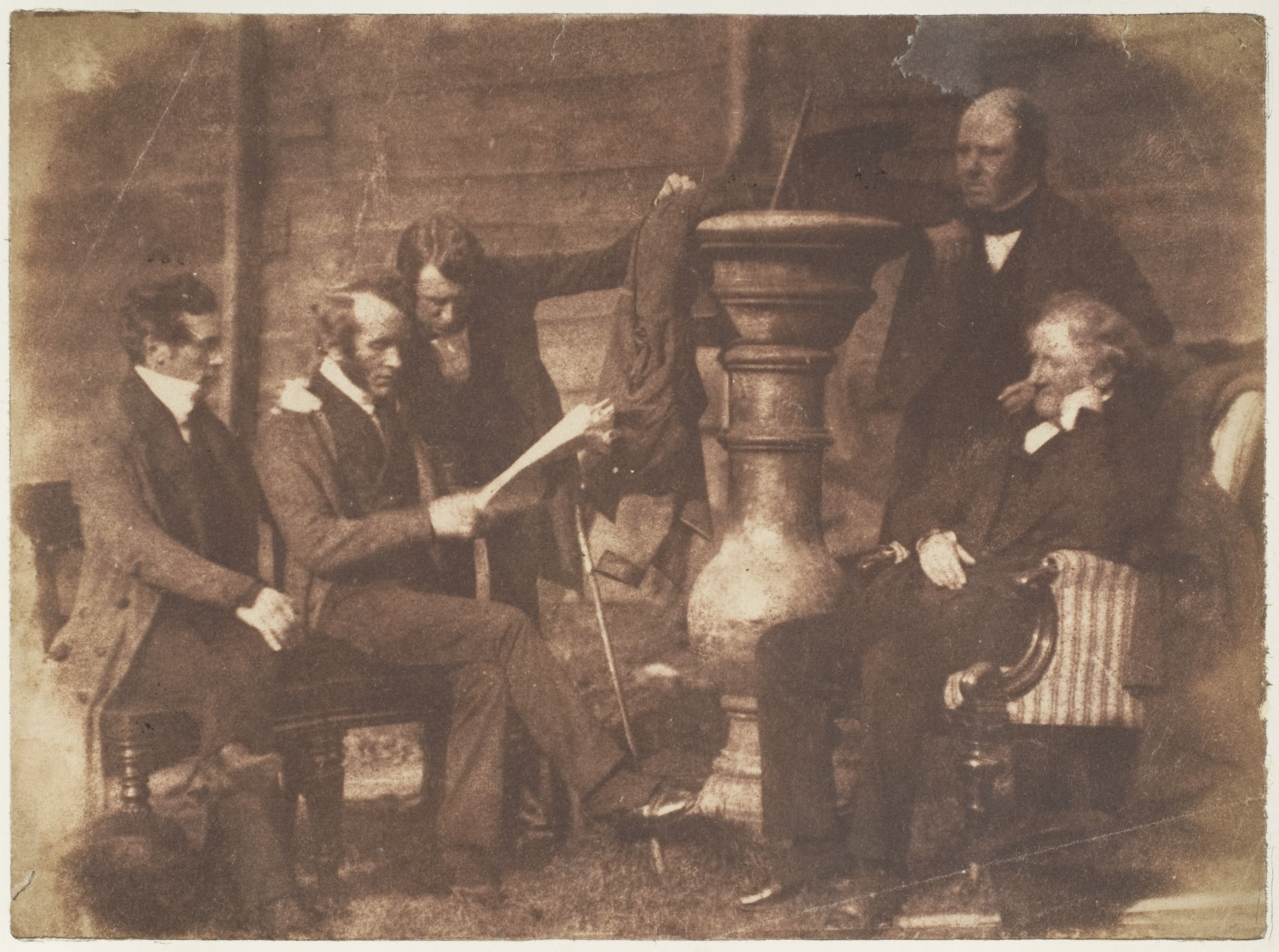 Vintage Group Portrait of Victorian Men
