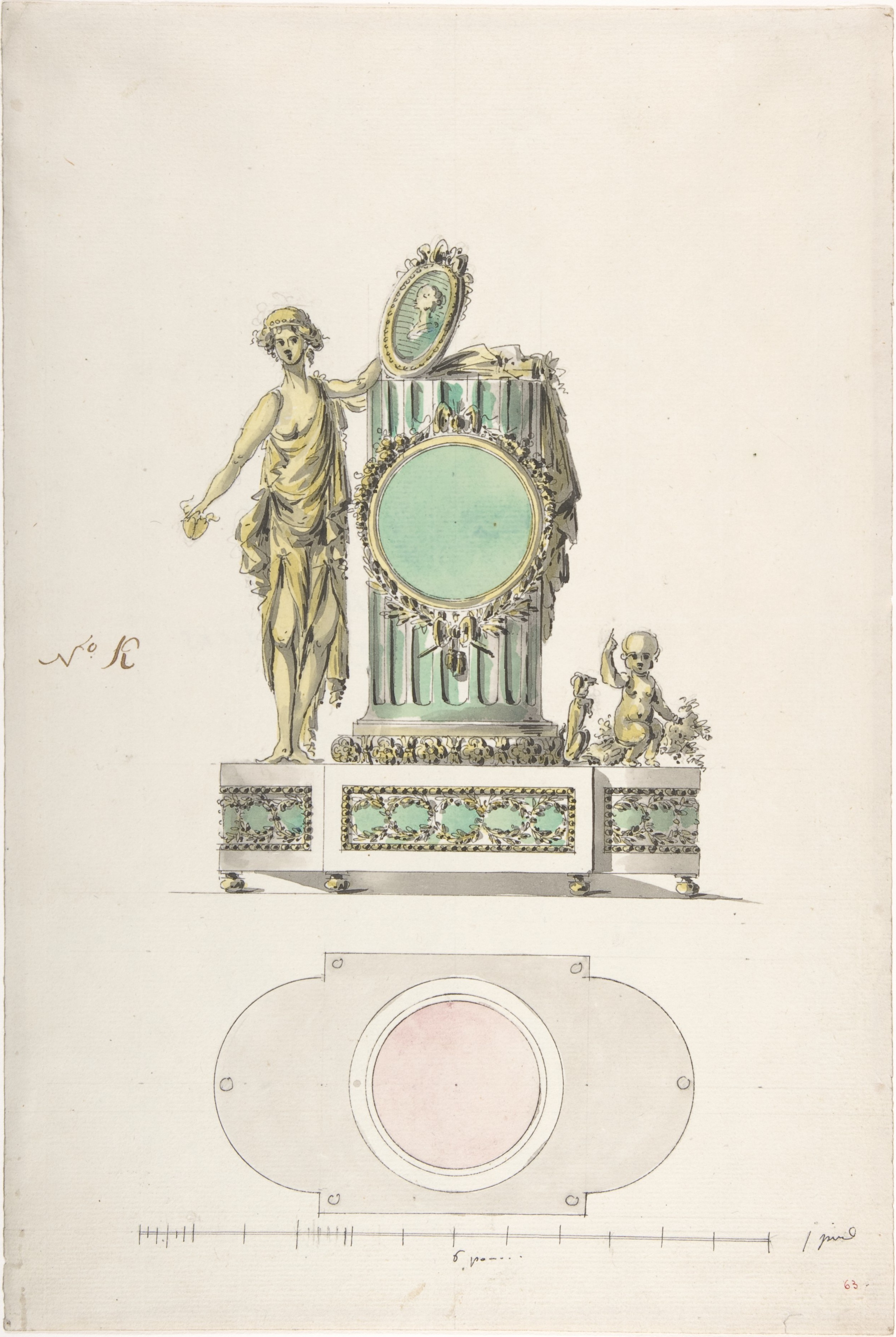 Design Sketch for Ornamental Monument