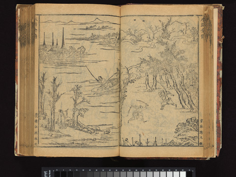 Water Margin Woodblock Illustration