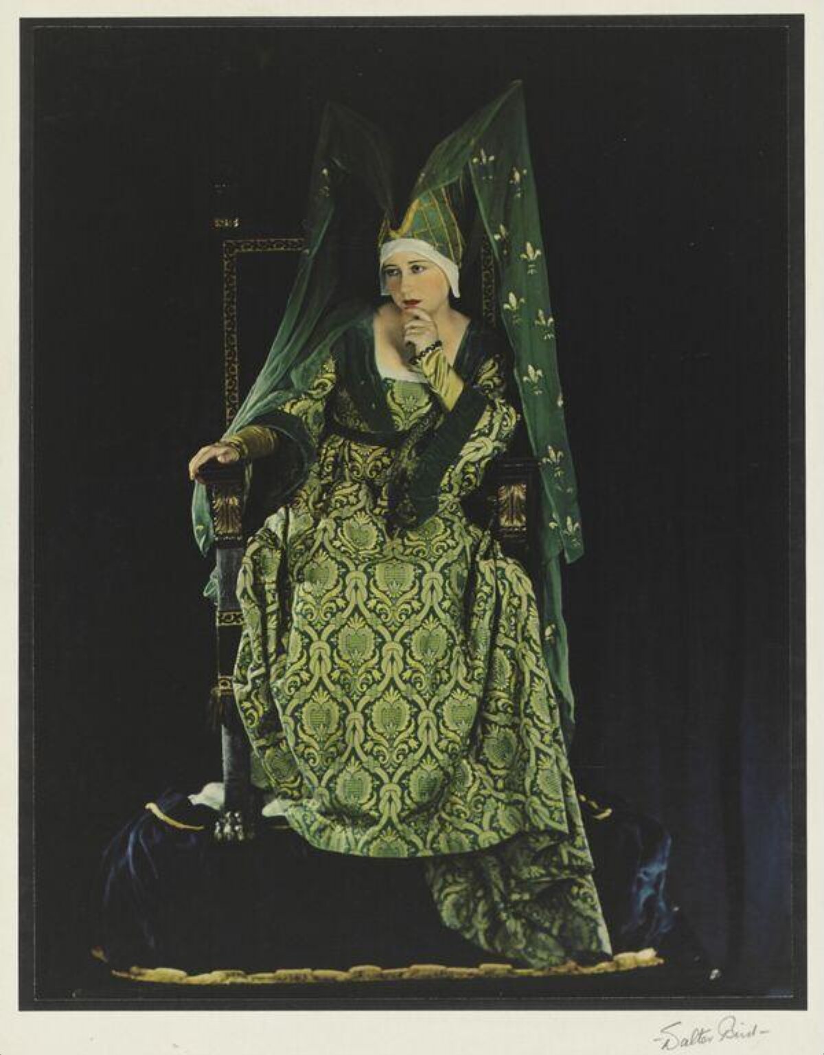 Portrait of Seated Medieval Noblewoman