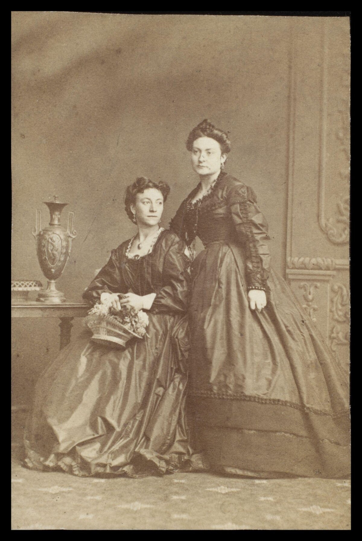 Vintage Portrait of Two Victorian Women