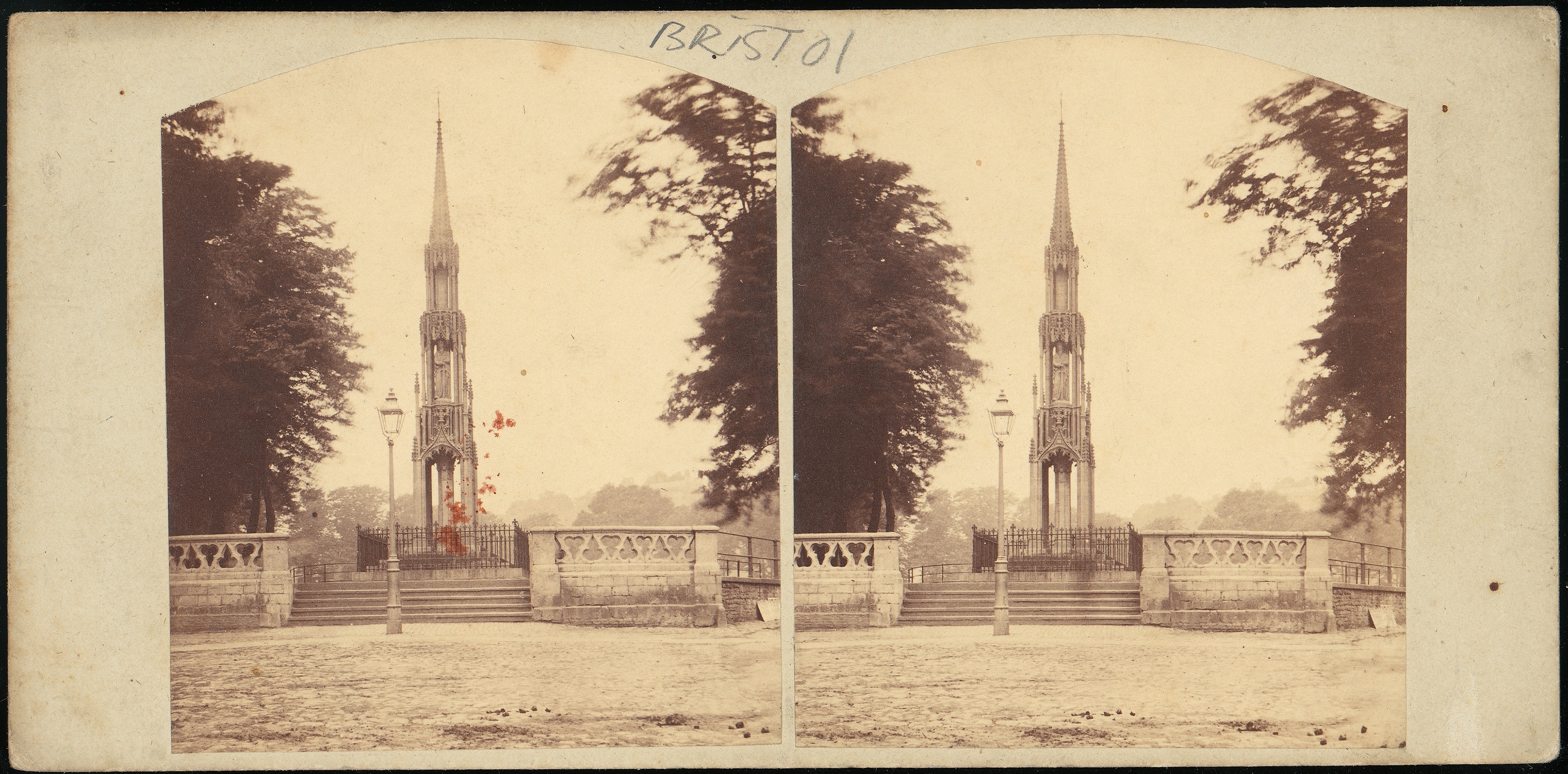 Vintage Bristol Monument Stereoview